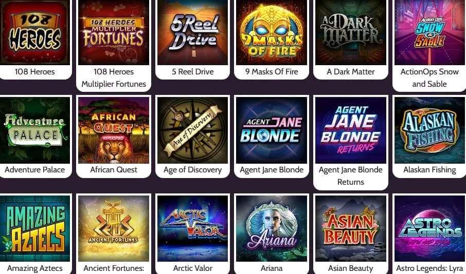 Mummys Gold Casino games