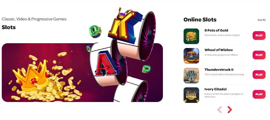 Spin Casino slots